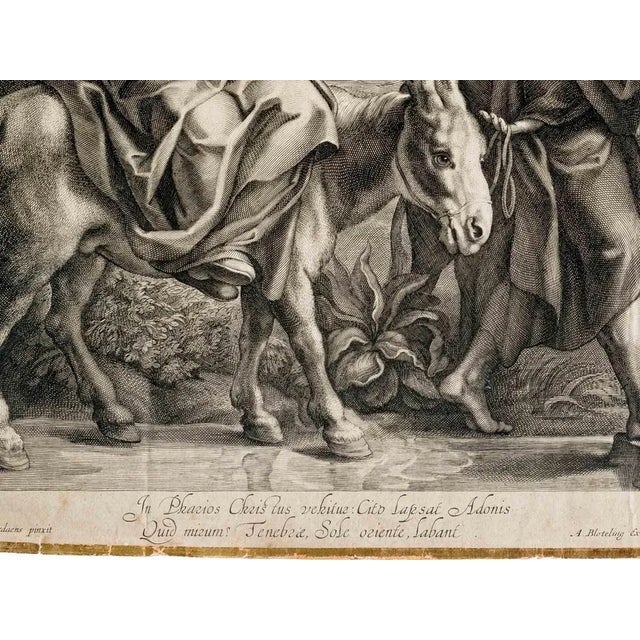 After Annibale Carracci, Christ and the Samaritan, 17th Century, Etching For Sale - Image 3 of 4