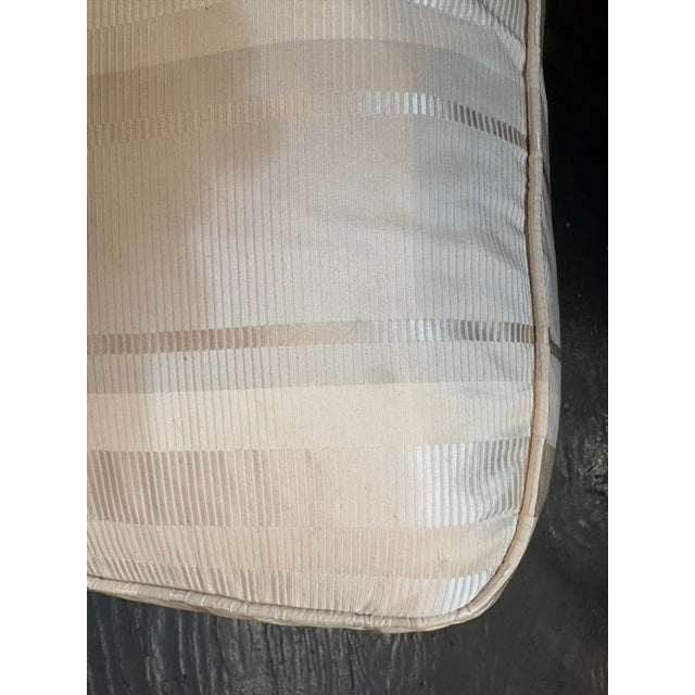 1930s Vintage Slipper Chair W/ Silk Fabric For Sale - Image 5 of 6