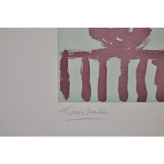 Arthur Krakower Arthur Krakower Monotype "Twin Vases Ii" C.2004 For Sale - Image 4 of 6