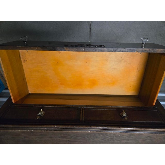Wood Short Vintage Wooden Dresser For Sale - Image 7 of 10