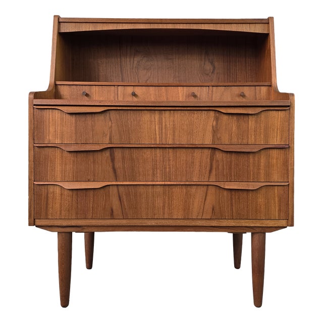 Mid-Century Danish Secretary in Teak, 1960s For Sale