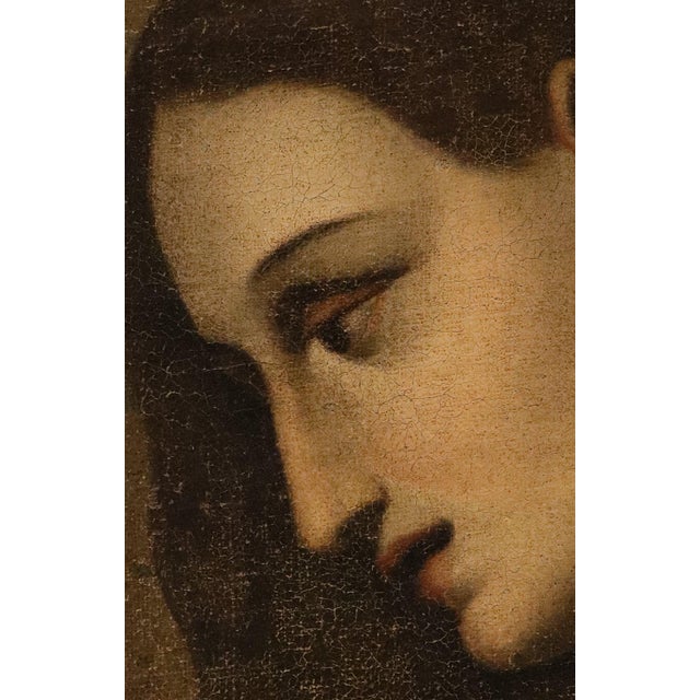 Follower of Luca Cambiaso, Penitent Mary Magdalene, 1600s, Oil on Canvas For Sale - Image 4 of 15