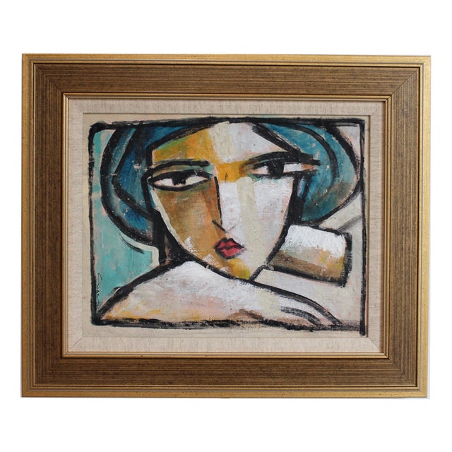 Hidden Portraits XXXIV, 1990s, Acrylic Painting on Cnavas, Framed For Sale