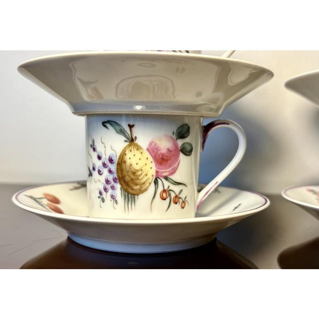 Orange Coffee Cups and Saucers from Mennecy‑Villeroy, Set of 18 For Sale - Image 8 of 18