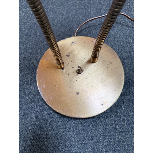 Brass Gooseneck Table Lamp, Mid Century Modern For Sale - Image 12 of 12