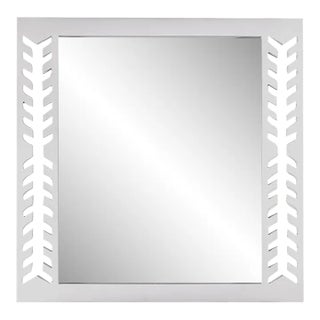 Fleur Home Audubon Spruce Square Mirror in Graytint, 48x48 For Sale