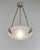 1930s Maynadier & Degue French Art Deco 3-Armed Chandelier - 1930s Nickeled Bronze & Frosted Glass For Sale - Image 5 of 18