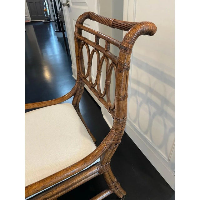 Late 20th Century Late 20th Century Bamboo Accent Chair by Henredon For Sale - Image 5 of 9