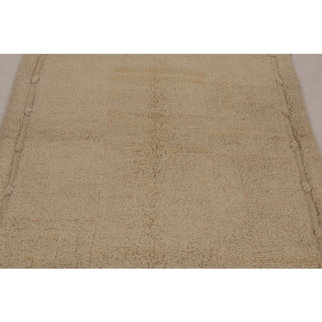 Rug & Kilim Vintage Turkish Tulu Rug, Beige Wool With Soft Pile - Rug & Kilim For Sale - Image 4 of 8