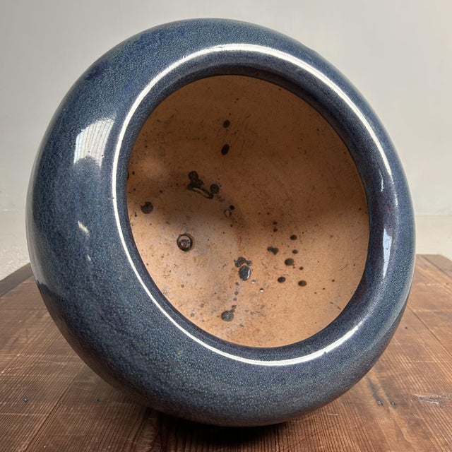 ​Japanese Glazed Ceramic Plant Stand, 1960s For Sale - Image 16 of 18