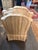 Traditional Vintage Slipper Chair W/ Silk Fabric For Sale - Image 3 of 6