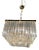 Large Italian Murano Glass Prism Triedri Chandelier Lamp For Sale
