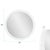 White Varsha Round Oversized Beaded Mirror in Glossy White For Sale - Image 8 of 9