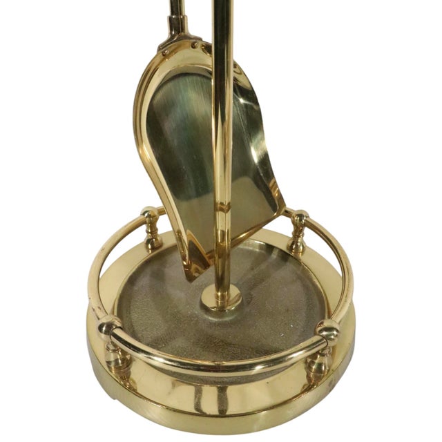 High Quality Brass Fireplace Tool Set For Sale - Image 12 of 12