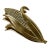 Vintage Brass Corn Cob Motif Receipt Clip For Sale