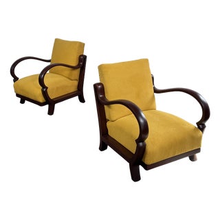Art Deco Bentwood Armchairs from Debreceni, 1940, Set of 2 For Sale
