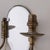 Metal 1940s Pair of French Brass and Mirror Sconces For Sale - Image 7 of 15