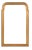 Caitlin Wilson x Cooper Classics Arched Laurent Medicine Cabinet, Gold For Sale
