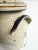 Vintage 1988 Signed Pottery Crock Table Lamp, Cobalt Blue Leaves & Details With Ear Handles For Sale - Image 14 of 18