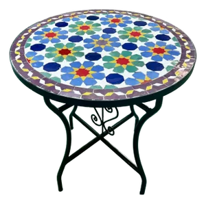 Handcrafted Zellige Moroccan Tile Table