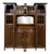 Art Nouveau Mahogany Sideboard with Clock in the style of Gustave Serrurier Bovy, 1890s For Sale