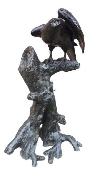Mitani, Japanese Meiji Okimono Sculpture of an Eagle, 1890s, Bronze