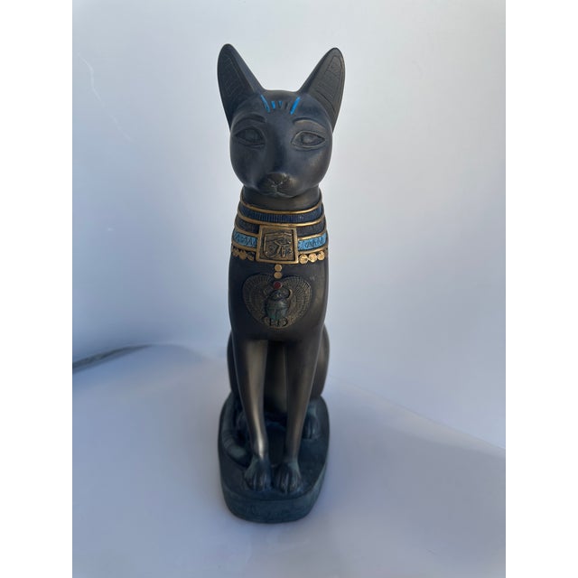 Egyptian Bastet Cat Figure For Sale - Image 4 of 10