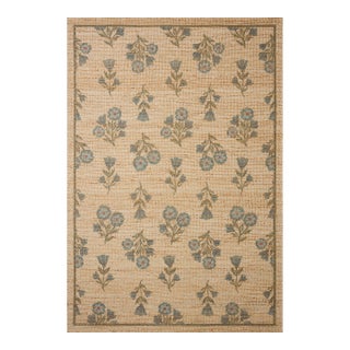 Chris Loves Julia x Loloi Rue Moss / Blue 5'-0" x 7'-6" Area Rug For Sale