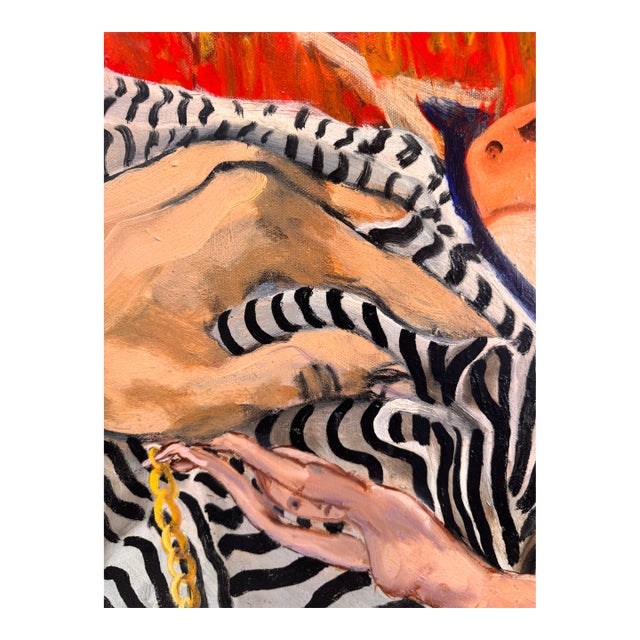 1992 Arge Surrealist Figural Painting by Lanzkron – Oil on Canvas For Sale