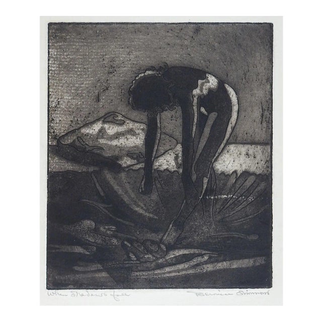 Late 20th Century Evening Nude Etching For Sale