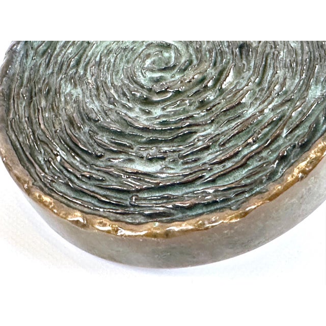 Brutalist Bronze Push and Pull Alpana Door Handle, 1970s For Sale - Image 9 of 10