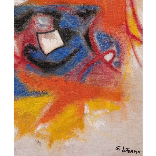 Abstract Composition is an original artwork realized by Giorgio Lo Fermo (b. 1947) in 2020. Oil on canvas. Hand signed by...