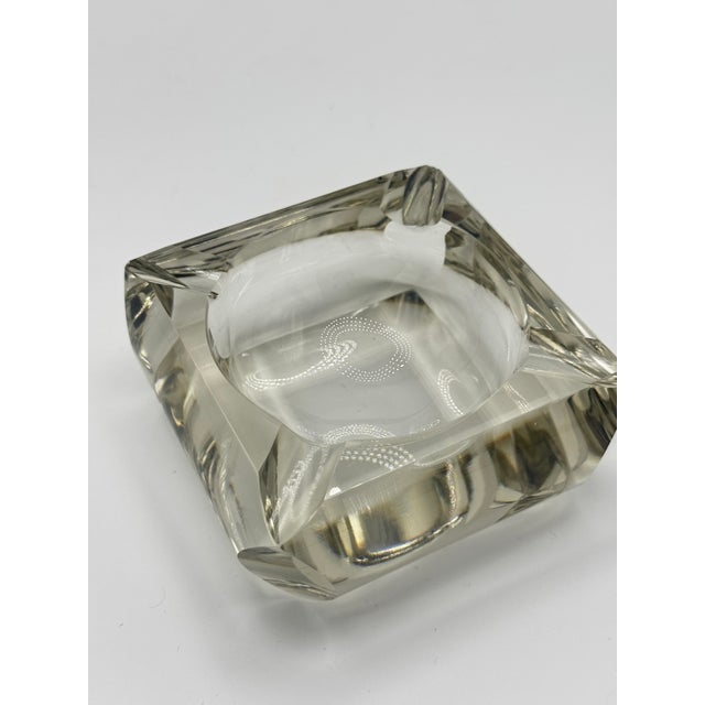 Glass Vintage Glass Ashtray For Sale - Image 7 of 12