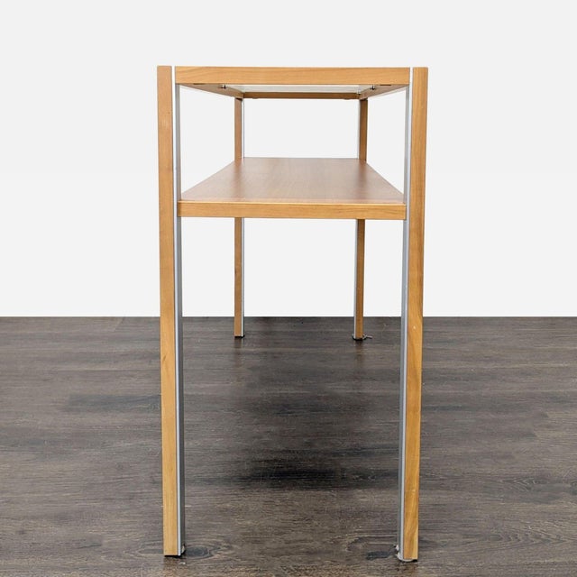 Attributed to Gangso Mobler Glass and Wood Console Table For Sale In San Francisco - Image 6 of 14