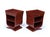 Art Deco French Tulip-Form Bedside Cabinets in Bubinga, 1925, Set of 2 For Sale - Image 4 of 14