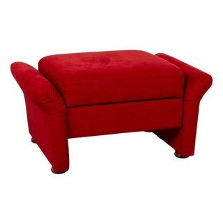 Red Fabric Pouf from Himolla For Sale