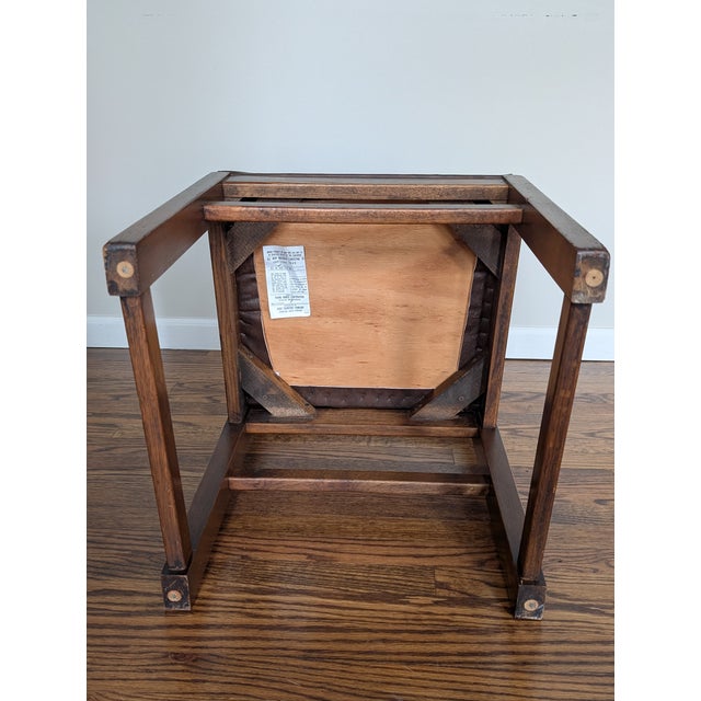 1980s Dixie Furniture Company Campaigner Desk Chair For Sale - Image 9 of 10