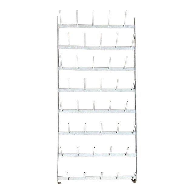 Antique French Zinc Bottle Rack For Sale