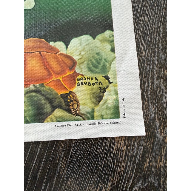 Mid-Century Modern Vintage 1973 Hand-Signed Branka Brmbota Surrealist Print - Salvador Dali Tribute - Amilcare Pizzi Milano For Sale - Image 3 of 6