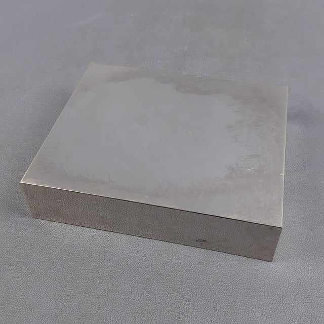 Silver Mid-Century Jewelry Box in Chrome, Metal and Glass by Giacomo Sinopoli for Liwans, 1970s For Sale - Image 8 of 11
