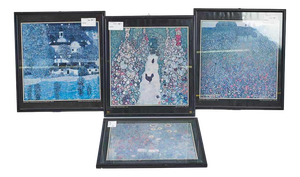 Gustav Klimt, Prints, 2000s, Wood, Framed, Set of 4