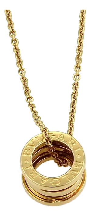 Bvlgari B.zero1 18k Yellow Gold Pendant Necklace