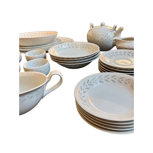 Contemporary Vintage Seyei Fine China Cups, Bowls & Serving Dishes - 37 Pieces Collection For Sale - Image 3 of 12