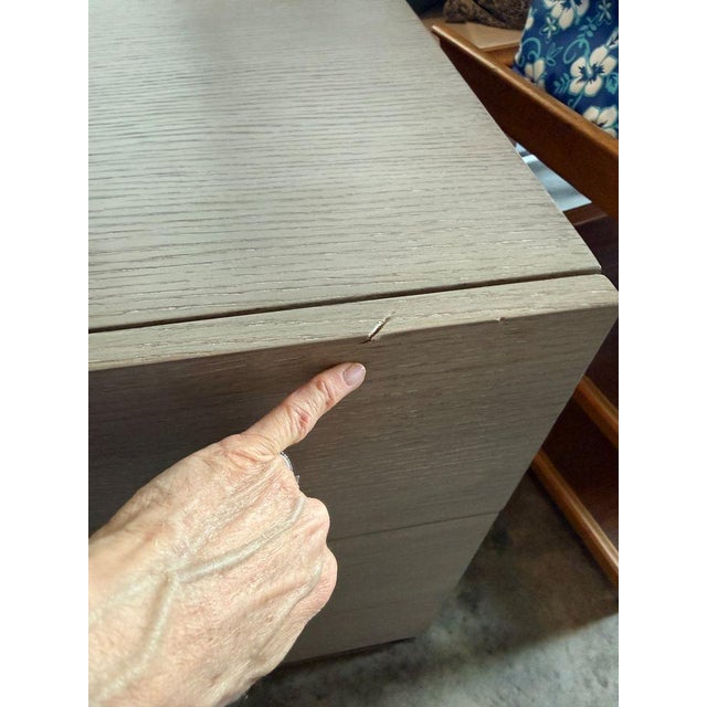 Contemporary Like New Bernhardt Linea 3 Drawer Nightstand For Sale - Image 3 of 6