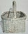 Late 19th Century 19Thc Original Oyster Painted Handled Basket For Sale - Image 5 of 7