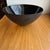 MCM Krenit Bowl by Herbert Krenchel, 6.5" Diameter, Black on Black Enamel Coated For Sale - Image 9 of 10