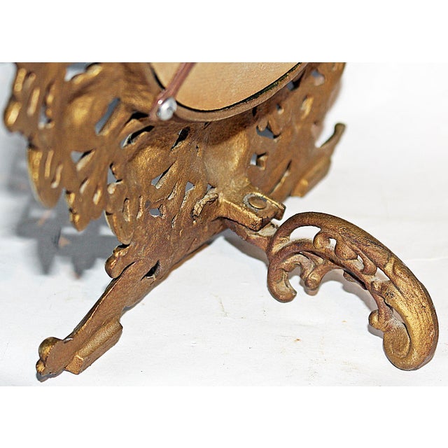 Round GiltMetal Vanity Mirror Chairish