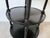 Wood 1960s Hollywood Regency Black Ebonized Three-Tier Side Table on Brass Casters For Sale - Image 7 of 12