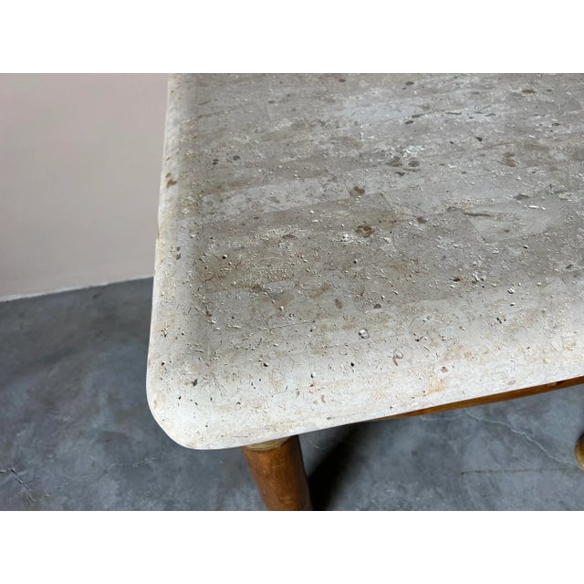 Antonio Budji Layung Tessellated Stone and Bamboo Base Side Table For Sale In Miami - Image 6 of 12