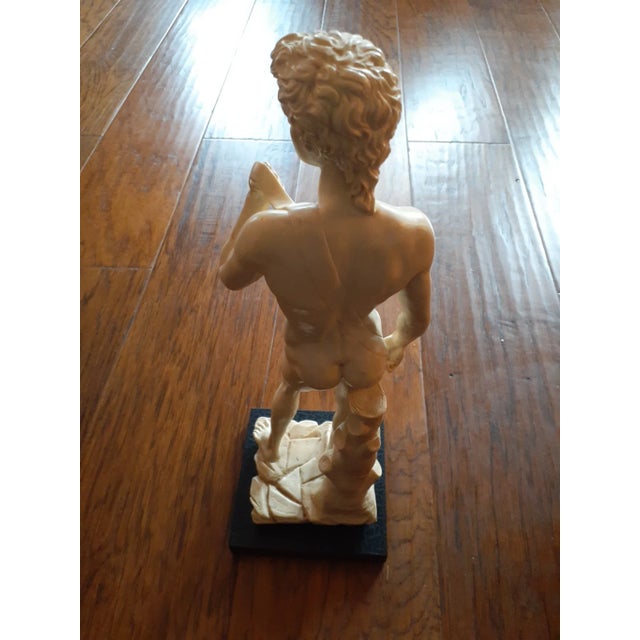 This is a GORGEOUS Santini Italy Genuine Carrara Marble 15" Michelangelo DAVID Replica. Other Santini Sculptures sold...